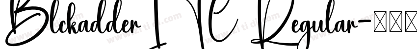 BlckadderITC Regular字体转换